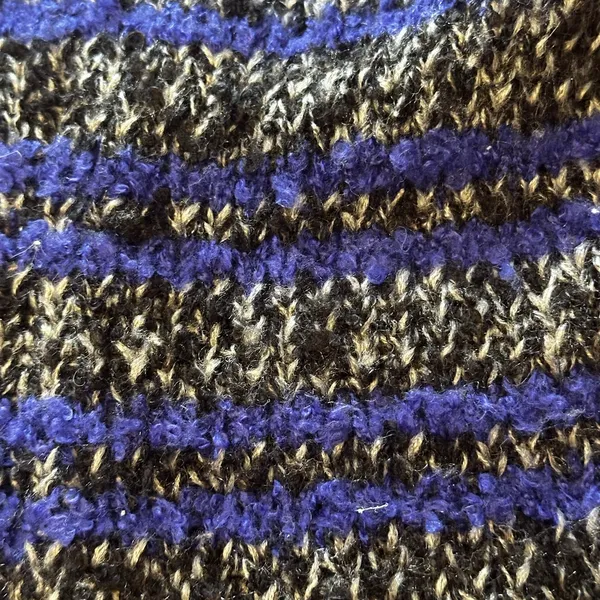 Free People cozy hat purple stripes‎ knit black and white - Image 3