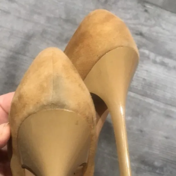 Steve Madden pointy toed tan suede heels - Image 8