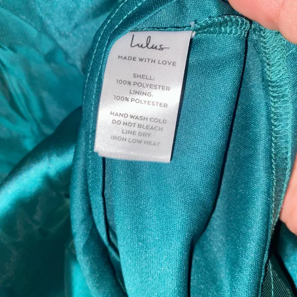 NWT Lulus Broadway Show Emerald Green High-Low Gown Women's Size Small - Image 9