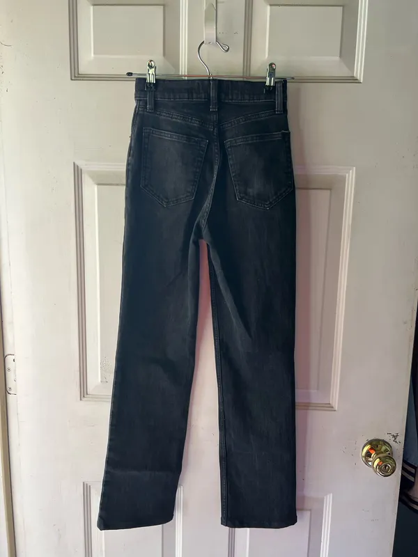 Abercrombie and Fitch 90s straight ultra high rise jeans black size 24 - Image 2