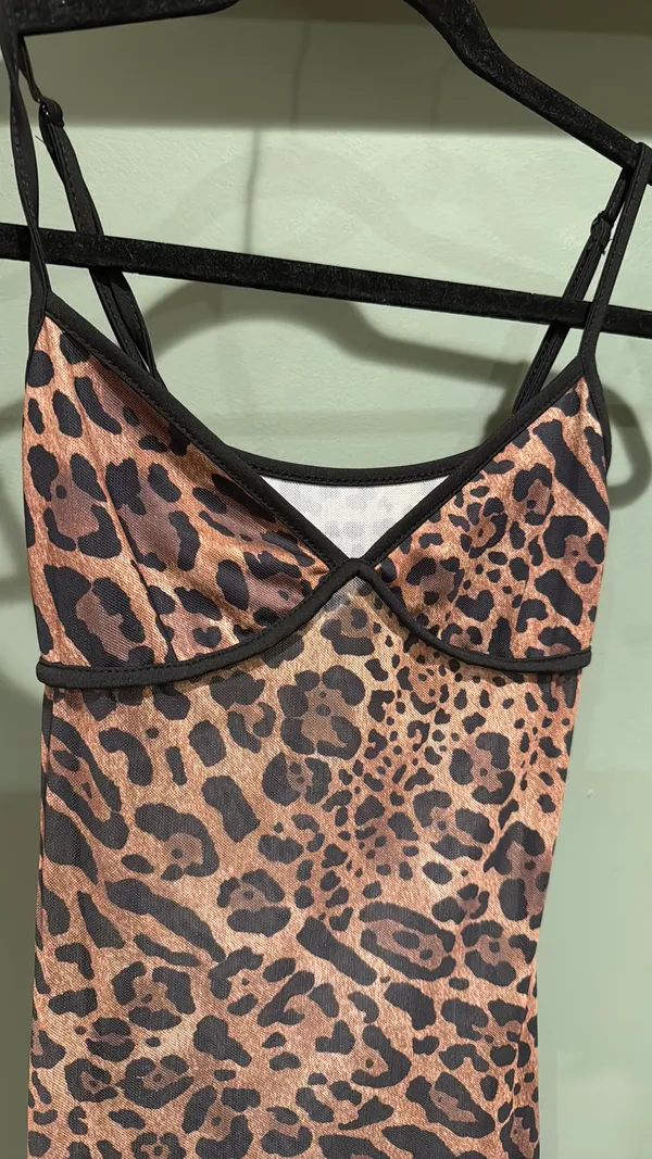 Cheetah Shein Dress Bodycon - Image 3
