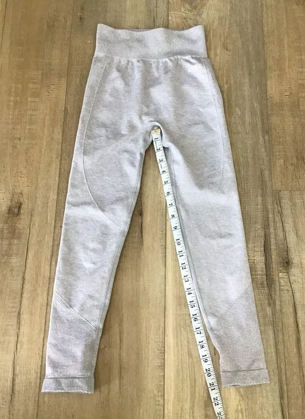 AYBL Gray Leggings Size XS Compression 22" Inseam Side Ruching Running - Image 6