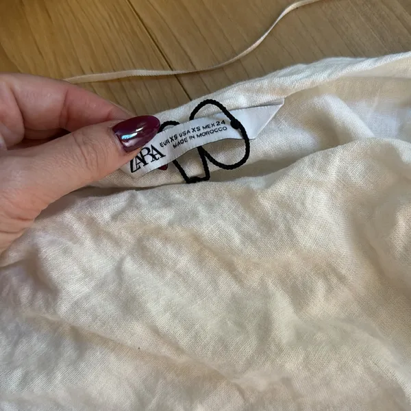 Zara White Maxi Dress - Image 2
