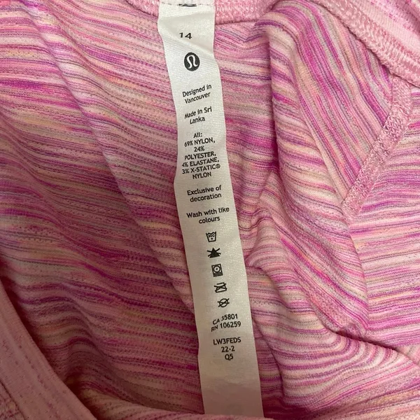 Lululemon Swiftly Tech 2.0 Race Pink Long Sleeve Activewear Tee T-Shirt Top 14 - Image 4