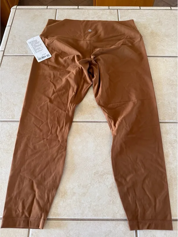Lululemon Align High Rise 25” Copper Brown Size 16 NWT - Image 2