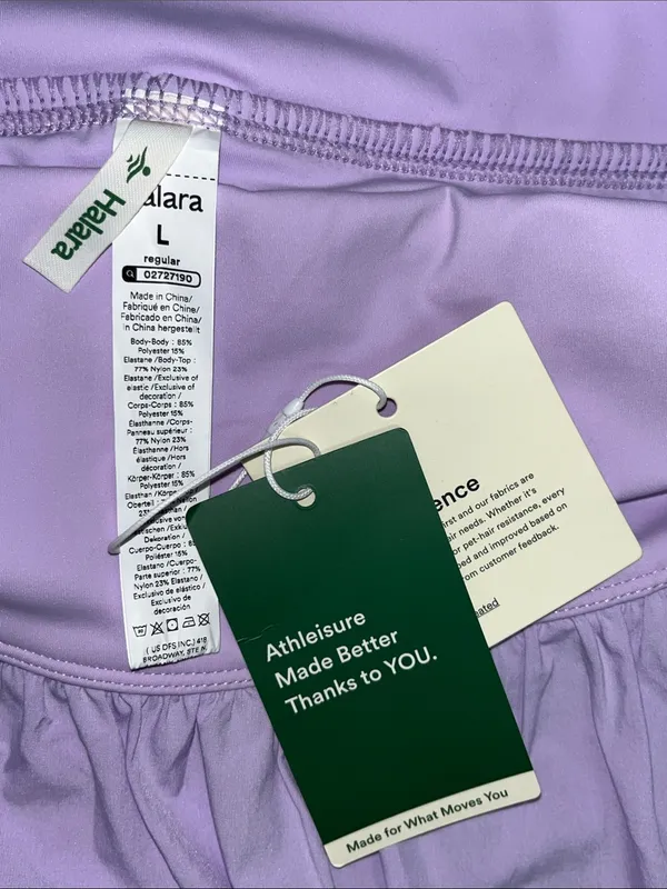 Halara NWT Size L Lilac Purple High Waisted Breezeful Maxi Skirt w/ Inner Panty - Image 4