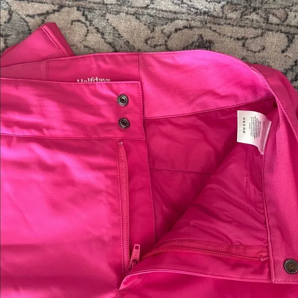 Halfdays Alessandra Insulated Ski Pants in Alpenglow Pink - Image 9