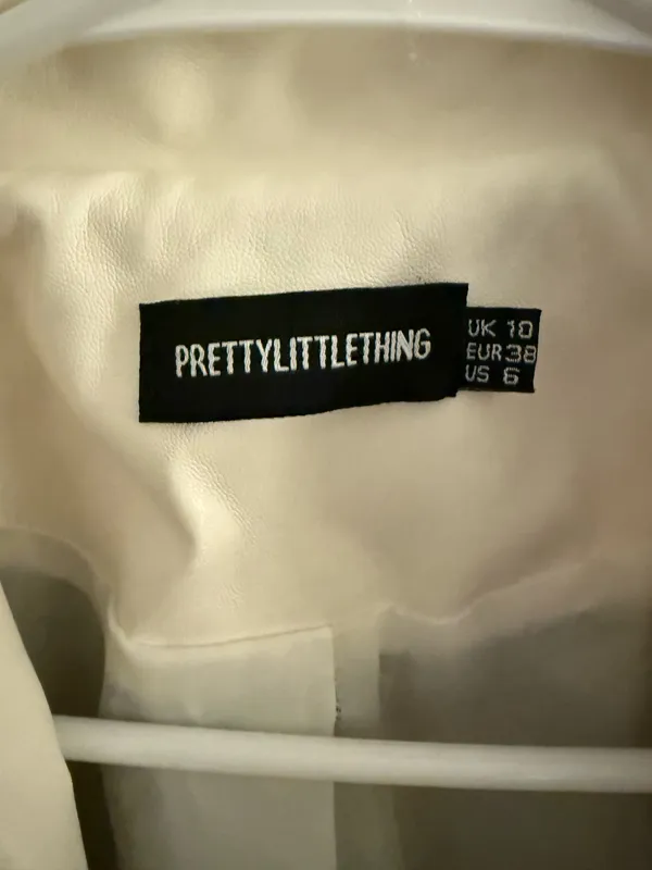 Pretty Little Thing Leather Blazer - Image 3