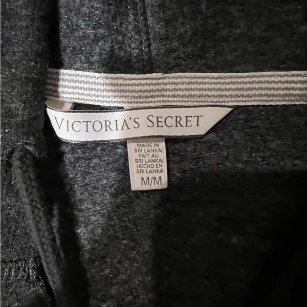 Victoria’s Secret grey hoodie sweatshirt, size medium - Image 2