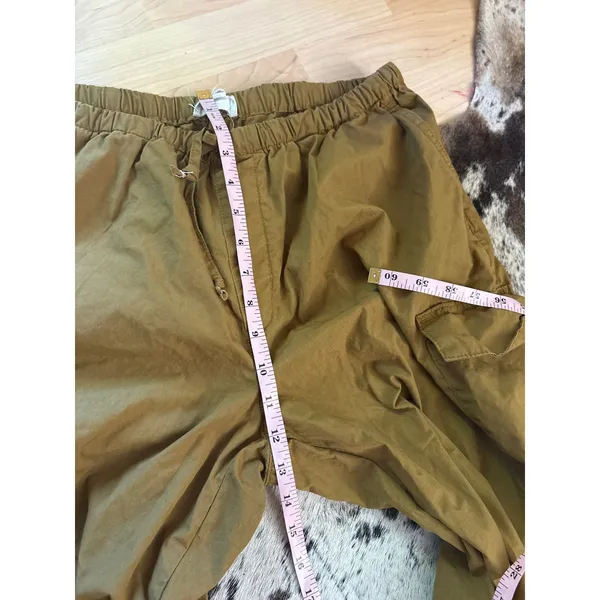 PILCRO ANTHROPOLOGIE Pull-On Parachute Cargo Pants Green‎ Size Small - Image 6