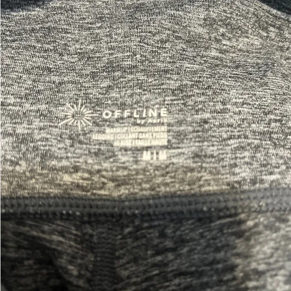 Offline by Aerie Heather Grey Leggings Sweatpants Yoga Pilates Gym Lounge sz. M - Image 3