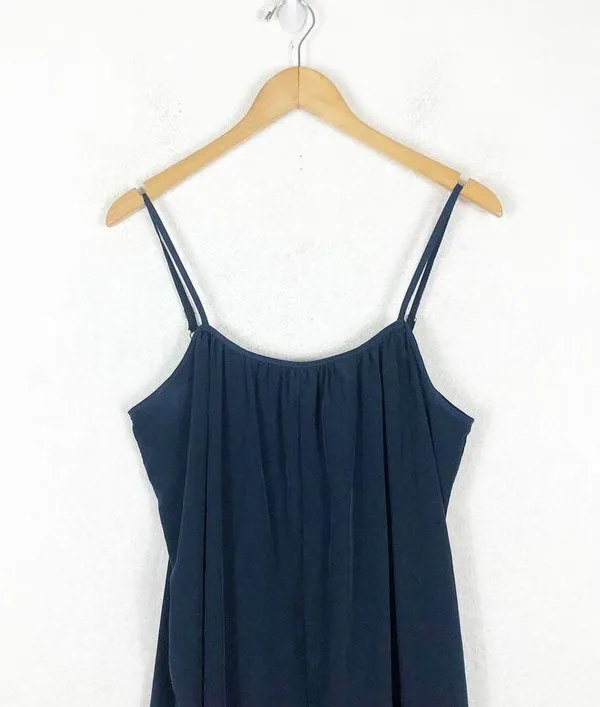Hatch Blue Oversized Tapered Sleeveless Jumpsuit Small Maternity Lightweight - Image 5