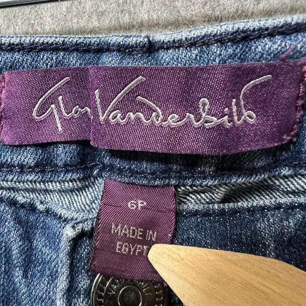 Gloria Vanderbilt Jeans Petite Dark Wash Denim Classic Fit‎ Size 6P - Image 9