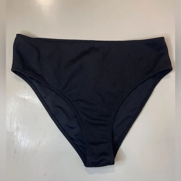 Cupshe NWT‎ Women’s Black Bikini Bottom High-Cut Swimwear Size M - Image 2