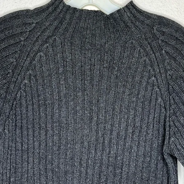 Ribbed Gray Sweater‎ Gray - Image 2