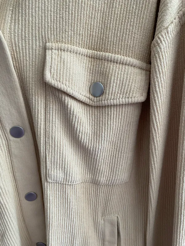 Altar’d State Beige Shacket - Image 3