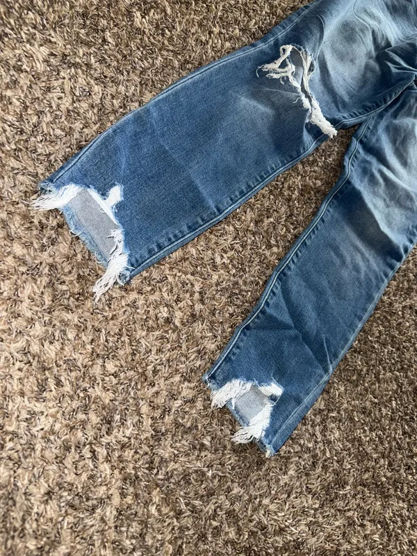 A&F Abercrombie High Rise Curve Love Skinny Jeans - Image 2
