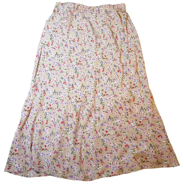 Carol Anderson Collection Vintage 90s Floral Maxi Skirt | Cottagecore Prairie - Image 3