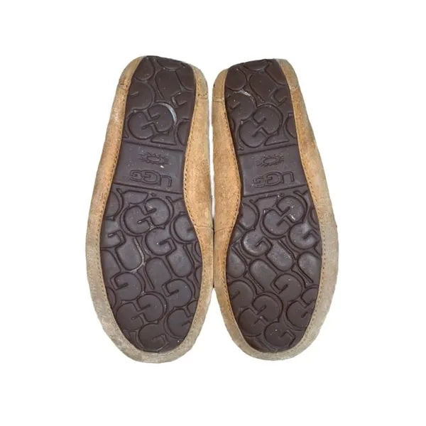 UGG Dakota Chestnut Brown Suede Leather Wool Lined Moccasin Slipper Loafer Shoes - Image 8