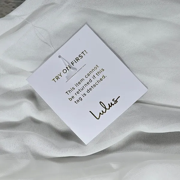 Lulus Marcelyn White Pleated Cold-Shoulder Maxi Dress Medium NWT Wedding Bridal - Image 7