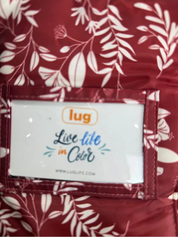 lug Red Floral Lunch Bag - Image 5