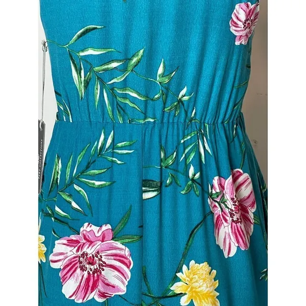 Tart Collections Lena Dress Women XS‎ Blue Floral Print Tie Waist Mini Boho - Image 10