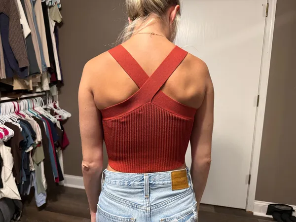 Babaton Aritzia Crop Sculpt Knit Top - Image 2