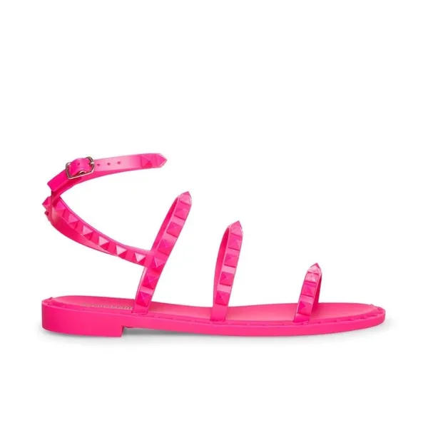 Steve Madden Travel-J Pyramid Studded Rubber Jelly Sandals Sz 6 - Image 2