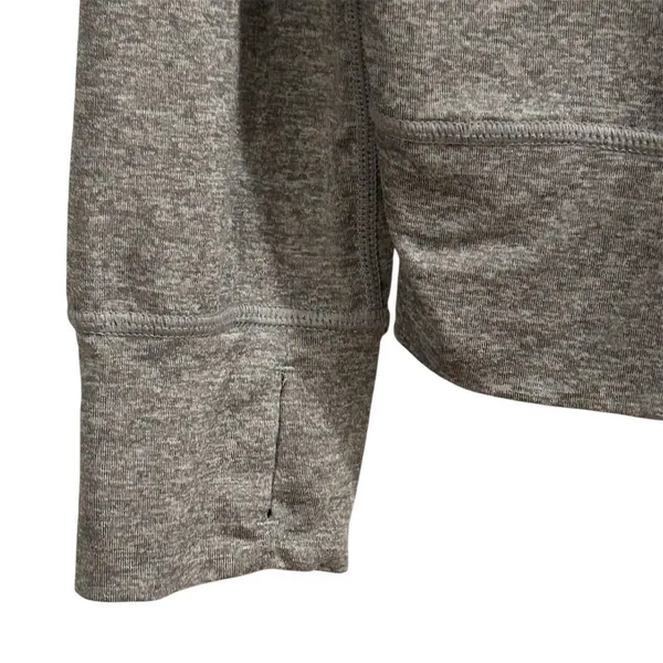 Yogalicious Women's Gray Long‎ Sleeve Top Open Back Thumb Holes Size M - Image 6