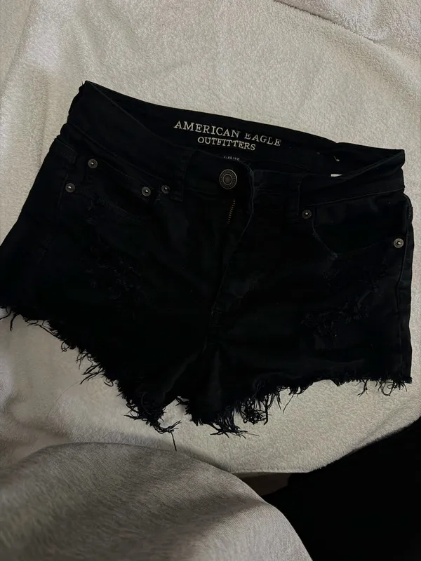 Black American Eagle Shorts - Image 3