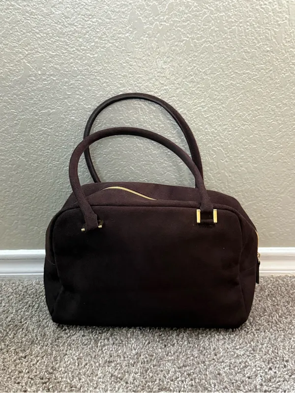 Victoria’s Secret Angel Y2K Chocolate Brown Top Handle Bowler Handbag - Image 12