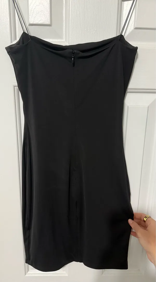 Meshki Mini Bodycon Dress Black - Image 3