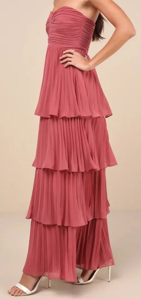 Lulus Rusty Rose Maxi Dress - Image 4