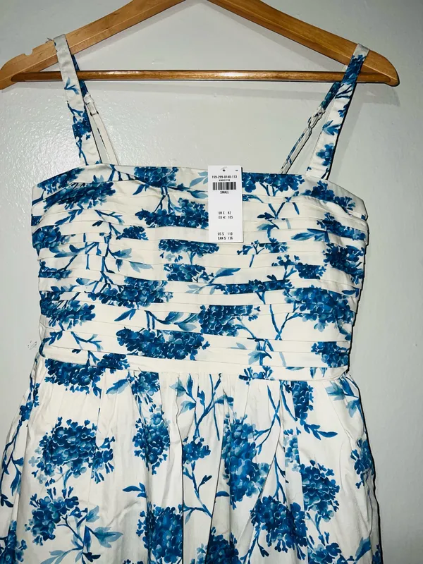 Abercrombie The Emerson Poplin Wide Strap Midi Dress - Image 6
