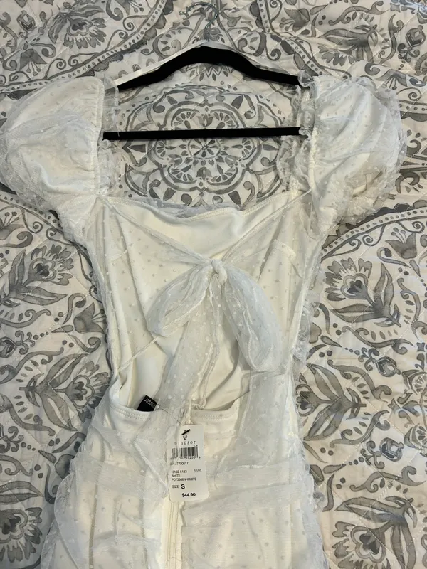 Windsor White Mini Dress - Image 2