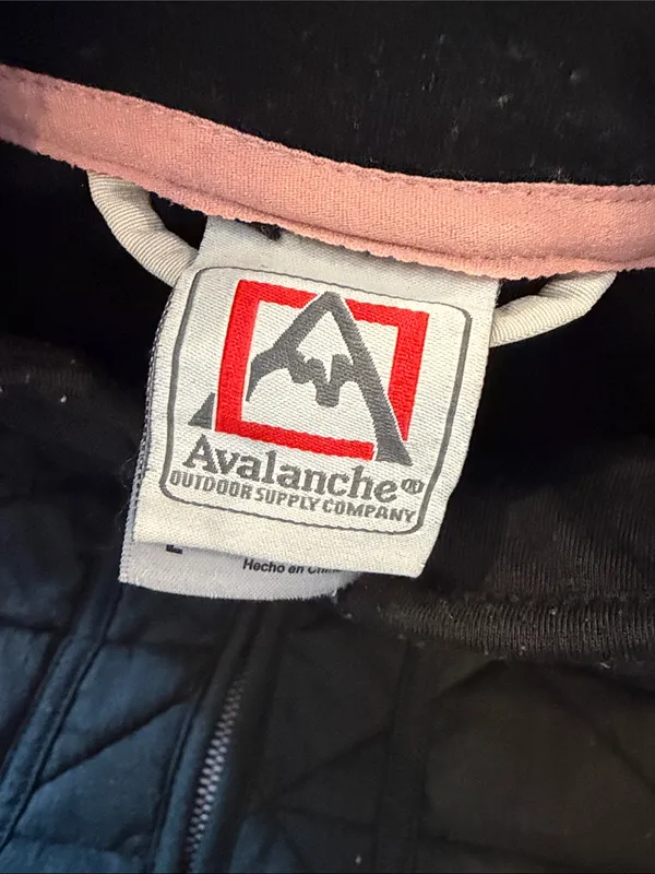 Avalanche Black Quilted Jacket Size Large C10 - Image 2