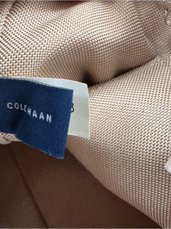 NWT Cole Haan Leather Grand Ambition Small Duffle Shoulder Bag Silver Birch - Image 13