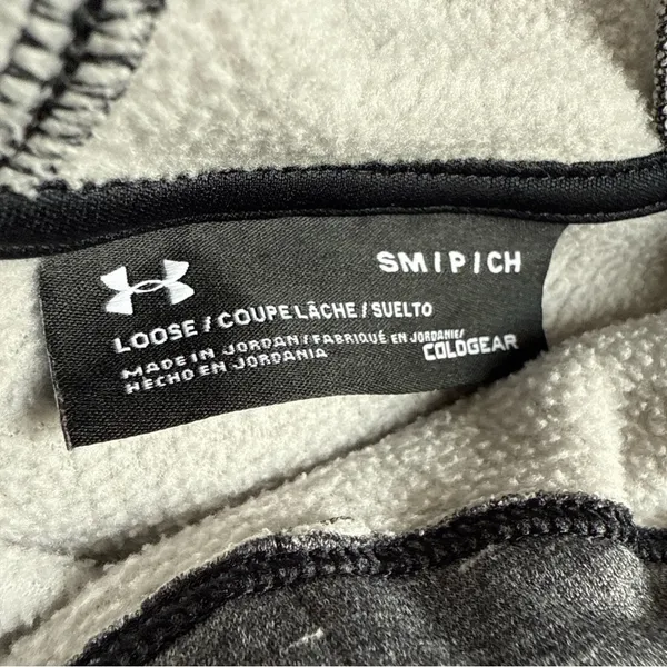 Under Armour Women’s Loose Hoodie Gray/Black Pullover Coldgear Size S - Image 11