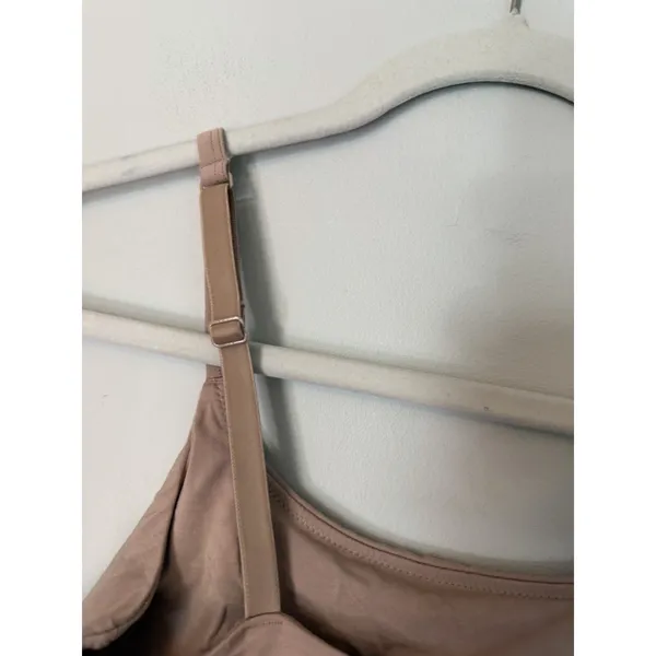 Woxer Luxe Icon Stretch Modal Adjustable Bralette Sz S Nude NEW - Image 5