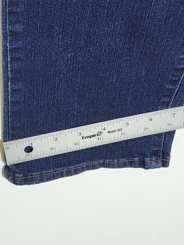 Levi's Womens 512 Perfectly Slimming Dark Wash Straight Leg Jeans Size 12 - Image 7