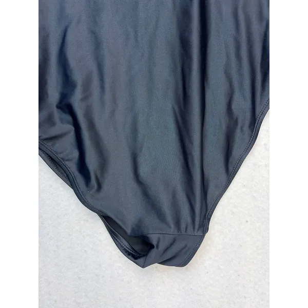 Kindred Bravely Ruffle One Piece Swimsuit Womens Large Black Maternity Nursing - Image 8