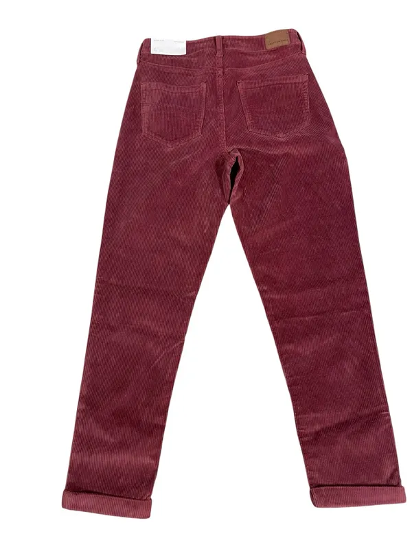 American Eagle Outfitters Women's Corduroy Super Stretch Mom Jeans Rolled Hem - Image 2