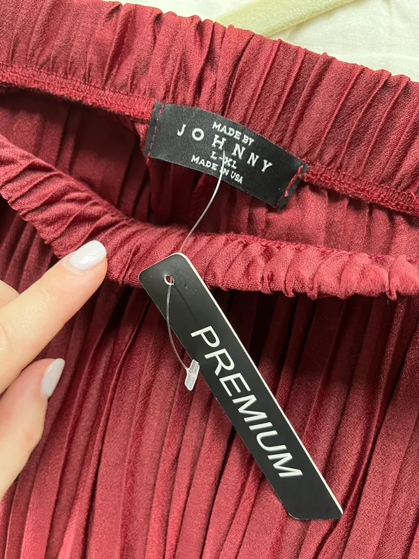 🔴 Flowy Pants Red Size L - Image 4