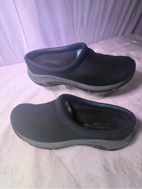 Merrell Black Mesh Slip-On Mule - Image 3