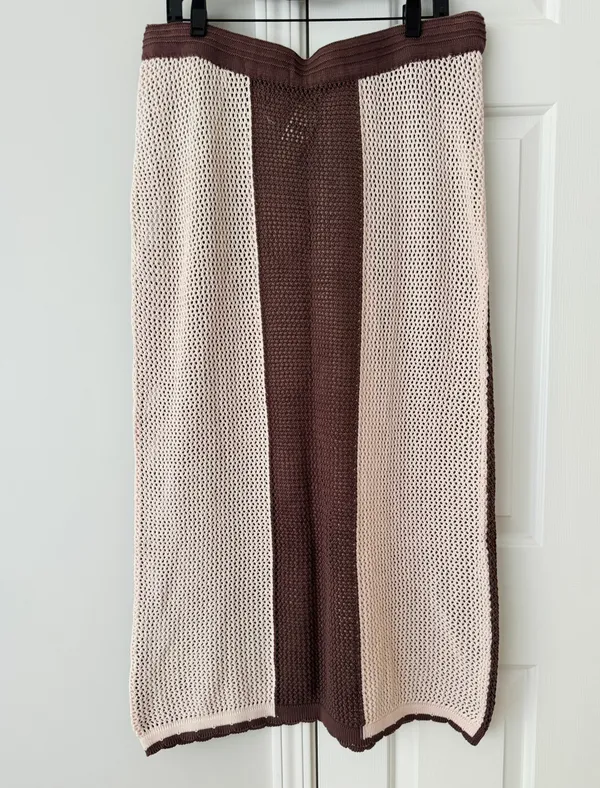 Anthropologie Mahila Crochet Midi Skirt, Size XL - Image 6