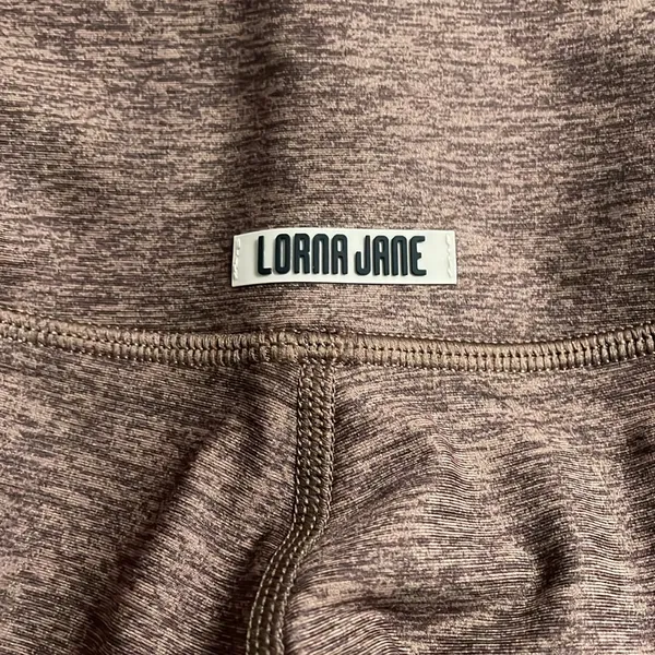💙💖 Lorna Jane Thermo Tech‎ High Fold Leggings in Chocolate Marl - Image 6
