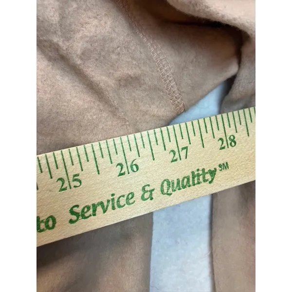 Perch by Blu Pepper Womens Fleece Zip Up‎ Jacket Tan 2XL Cozy Minimalist New - Image 5