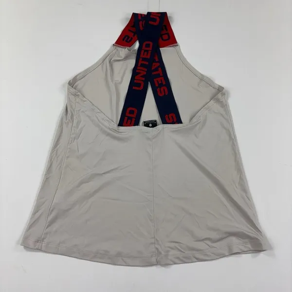 Nike Pro Dri-FIT Tank Top Womens Medium Beige United States Straps Athletic USA - Image 6