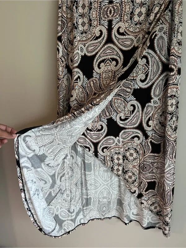 Anthropologie Maeve Corvo Wrap Skirt Paisley Pull‎ On Stretch Size XS - Image 4