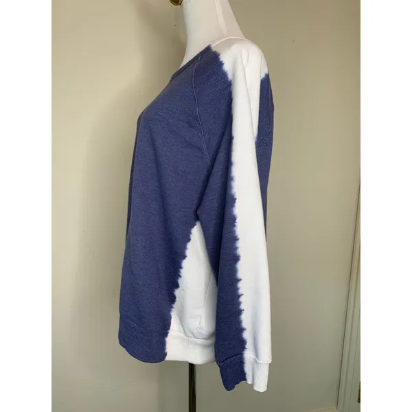 Universal Thread Blue White Tie Die Sweatshirt Crew Neck Sz XL - Image 3